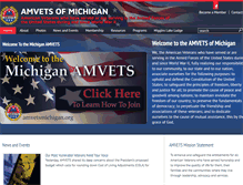 Tablet Screenshot of amvetsmichigan.org